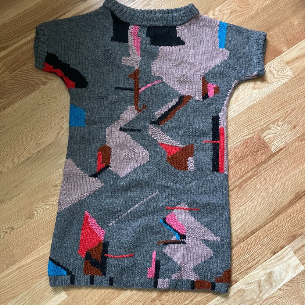 Rachel Comey Alpaca gray abstract sweater dress - Small